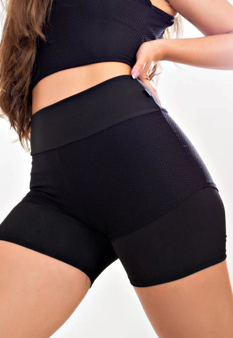 Short Saia Fitness Corrida Preto