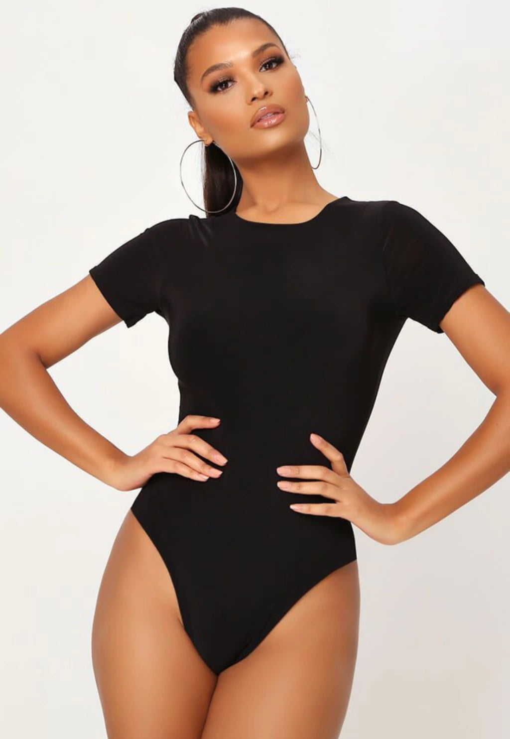 Body Manga Curta Liso