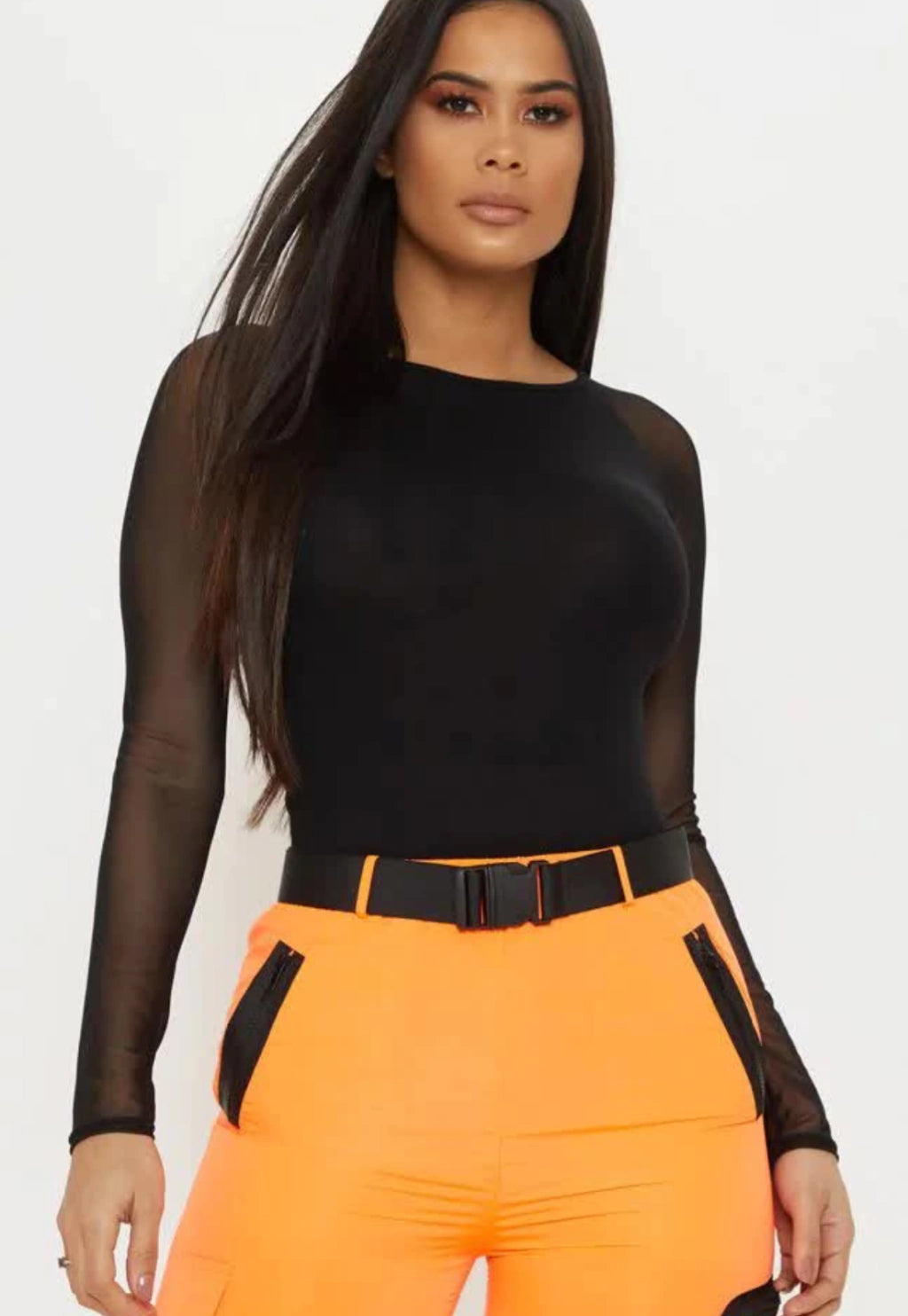 Body Manga Longa Tule