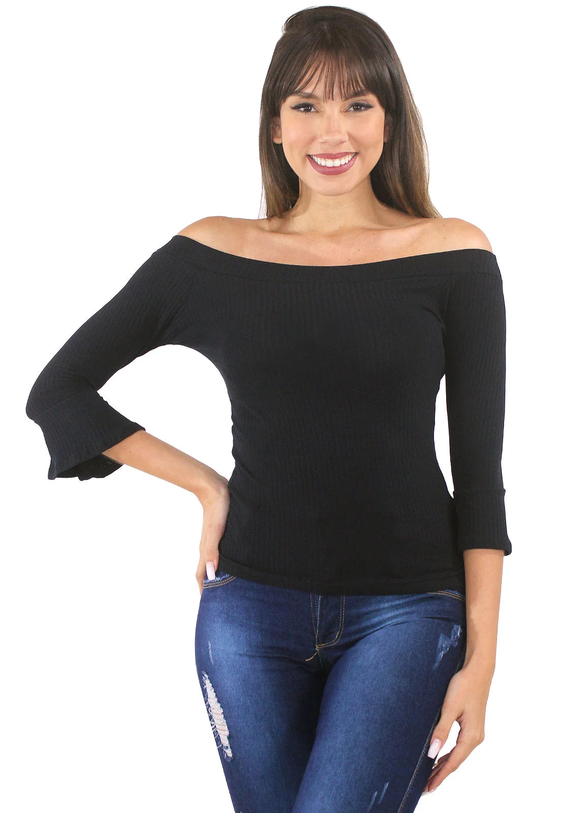 Blusa Manga C/Babado Tecido Flanelado