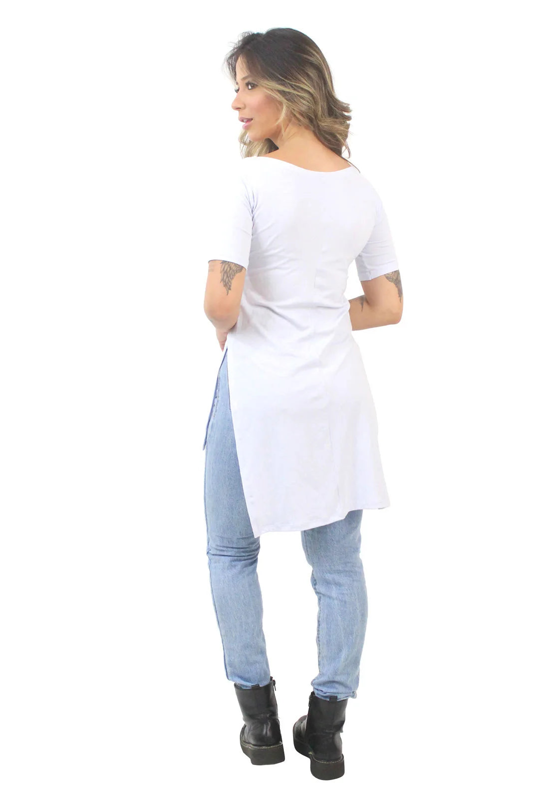 Blusa Feminina Fenda Lateral