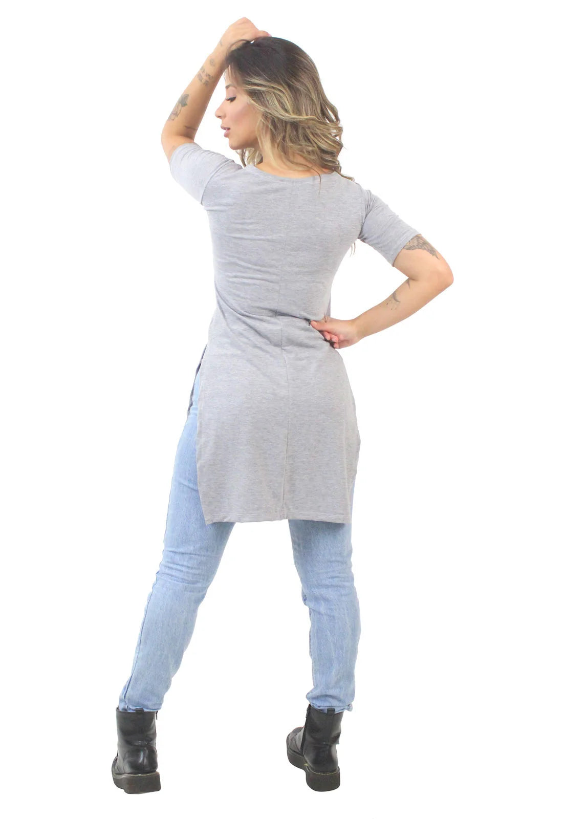 Blusa Feminina Fenda Lateral