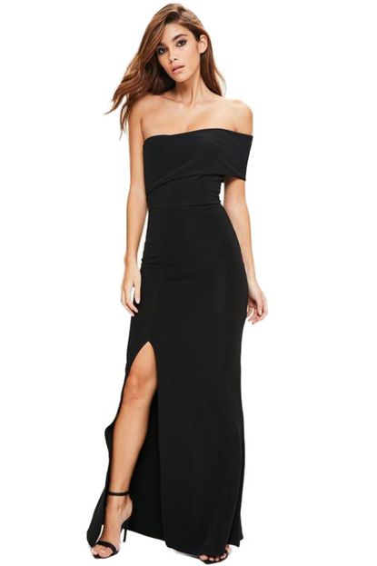 Vestido Longo Com Fenda