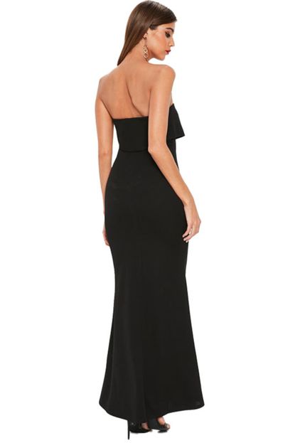 Vestido Longo Tomara Que Caia Com Babado