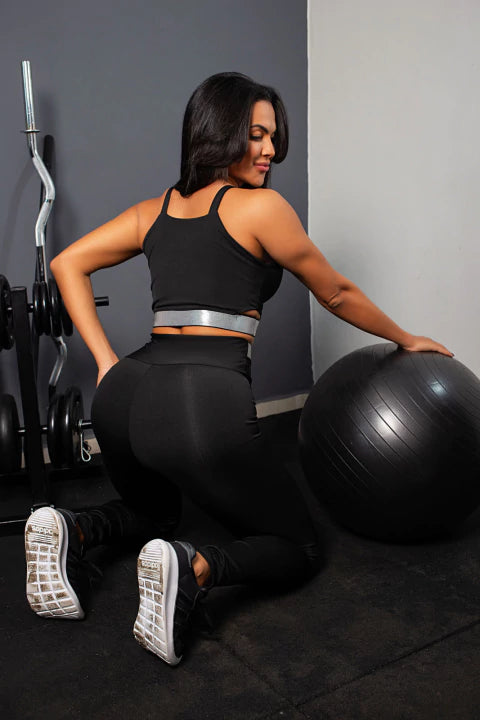 Conjunto Fitness Calça Legging e Cropped